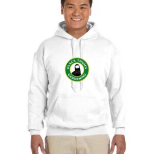 White - Black Thumb Hoodie