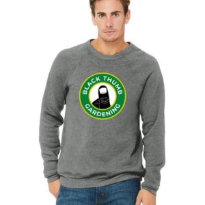 Grey - Black Thumb Sweater